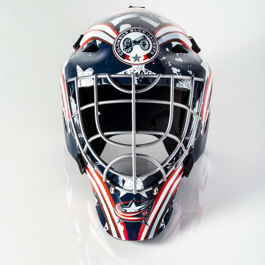 Foto 6 pulgar | Mascarilla Facial De Portero Franklin Sports Columbus Blue Jackets Nhl - Venta Internacional.