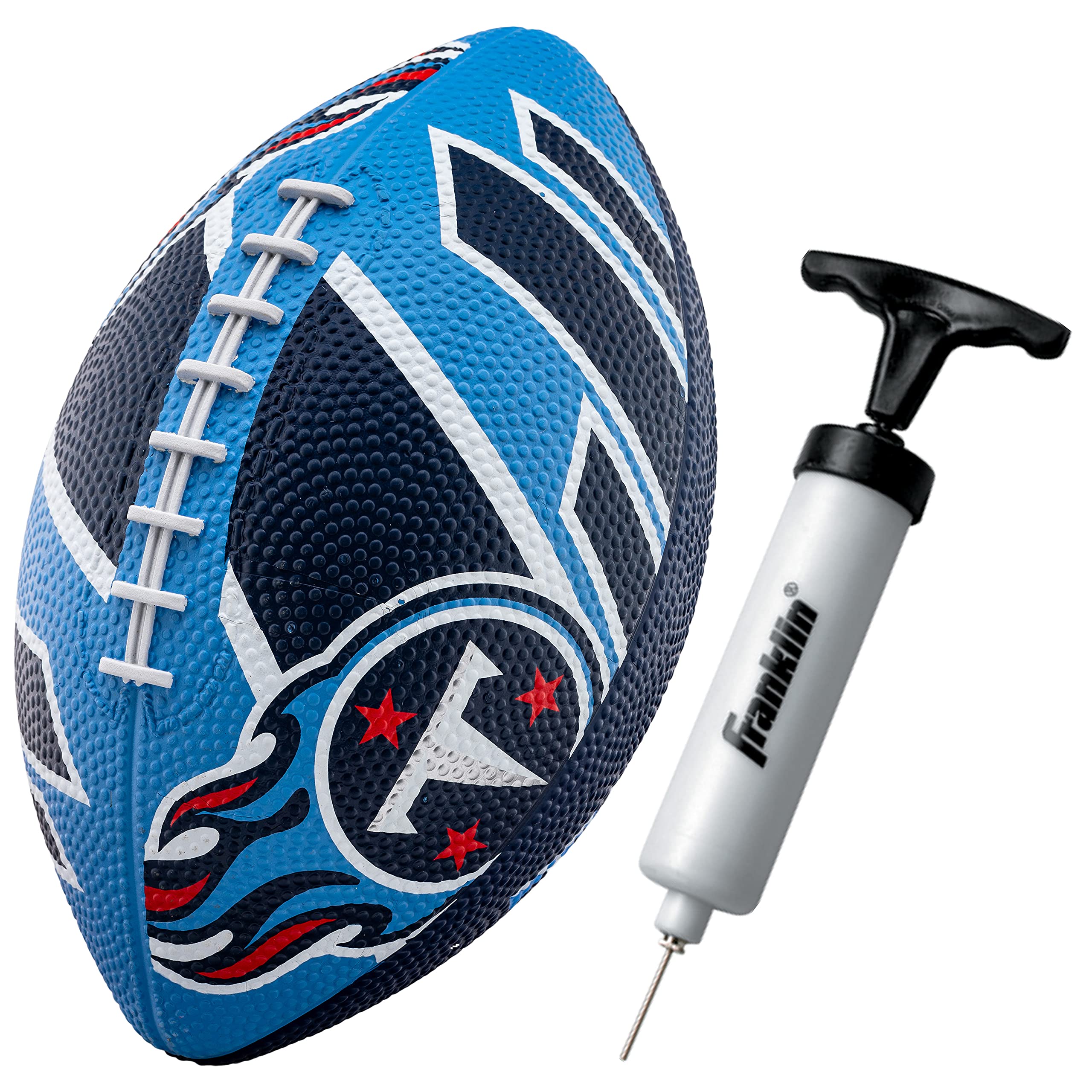 Foto 2 pulgar | Fútbol Americano Franklin Sports Nfl Tennesse Titans De Goma, 8.5 Pulgadas - Venta Internacional.