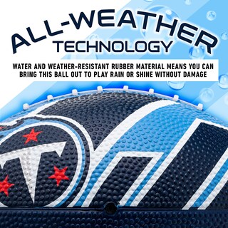 Foto 4 | Fútbol Americano Franklin Sports Nfl Tennesse Titans De Goma, 8.5 Pulgadas - Venta Internacional.