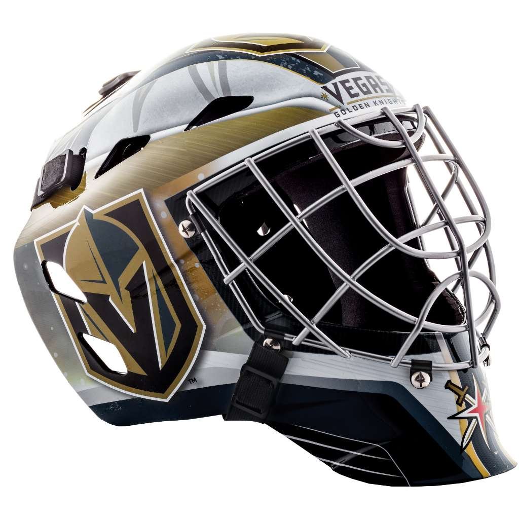 Foto 3 | Mascarilla Facial De Portero Franklin Sports Vegas Golden Knights Nhl - Venta Internacional.