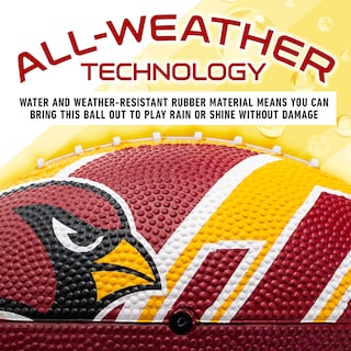 Foto 4 | Balón De Fútbol Franklin Sports Nfl Arizona Cardinals De Goma, 8.5 Pulgadas - Venta Internacional.