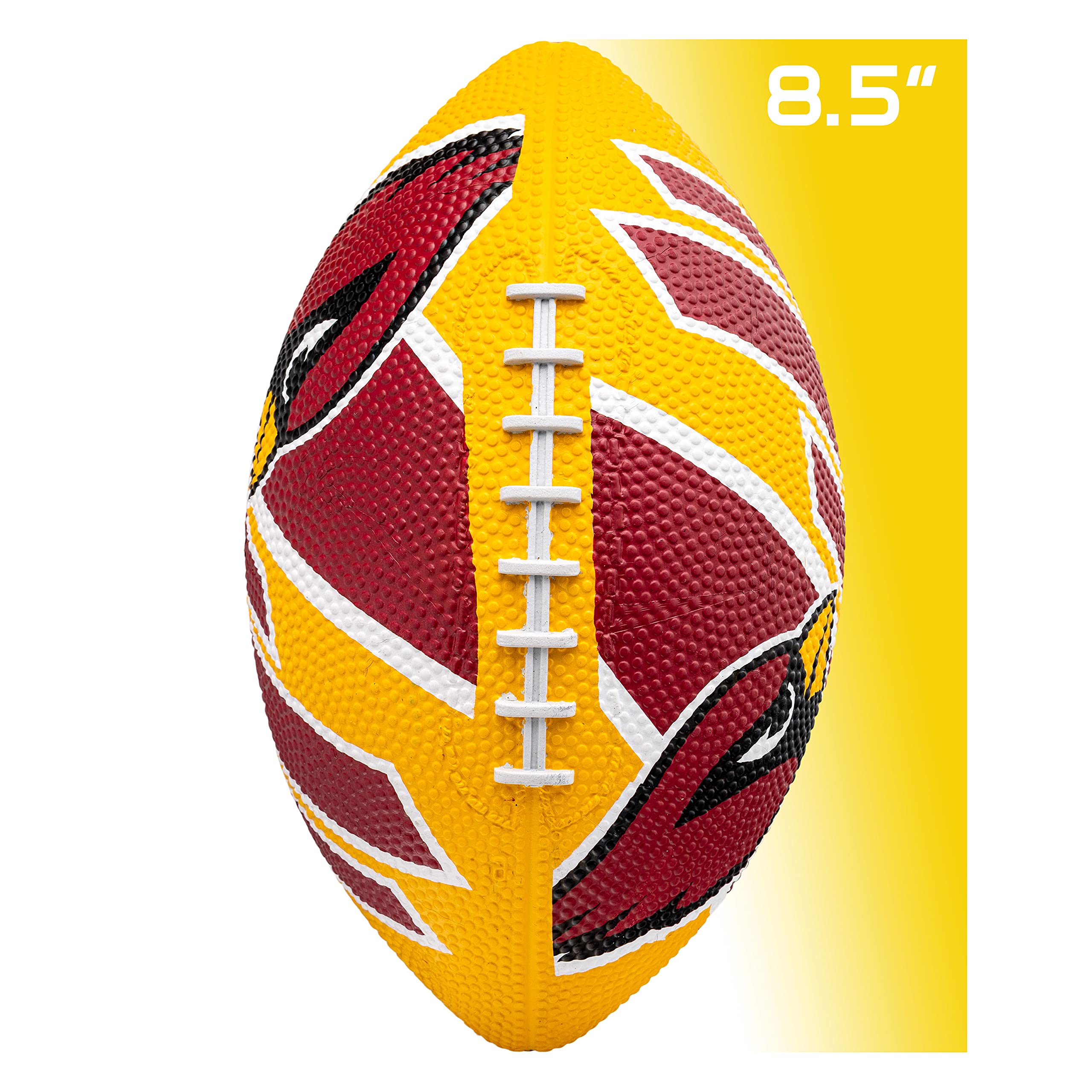 Foto 6 | Balón De Fútbol Franklin Sports Nfl Arizona Cardinals De Goma, 8.5 Pulgadas - Venta Internacional.