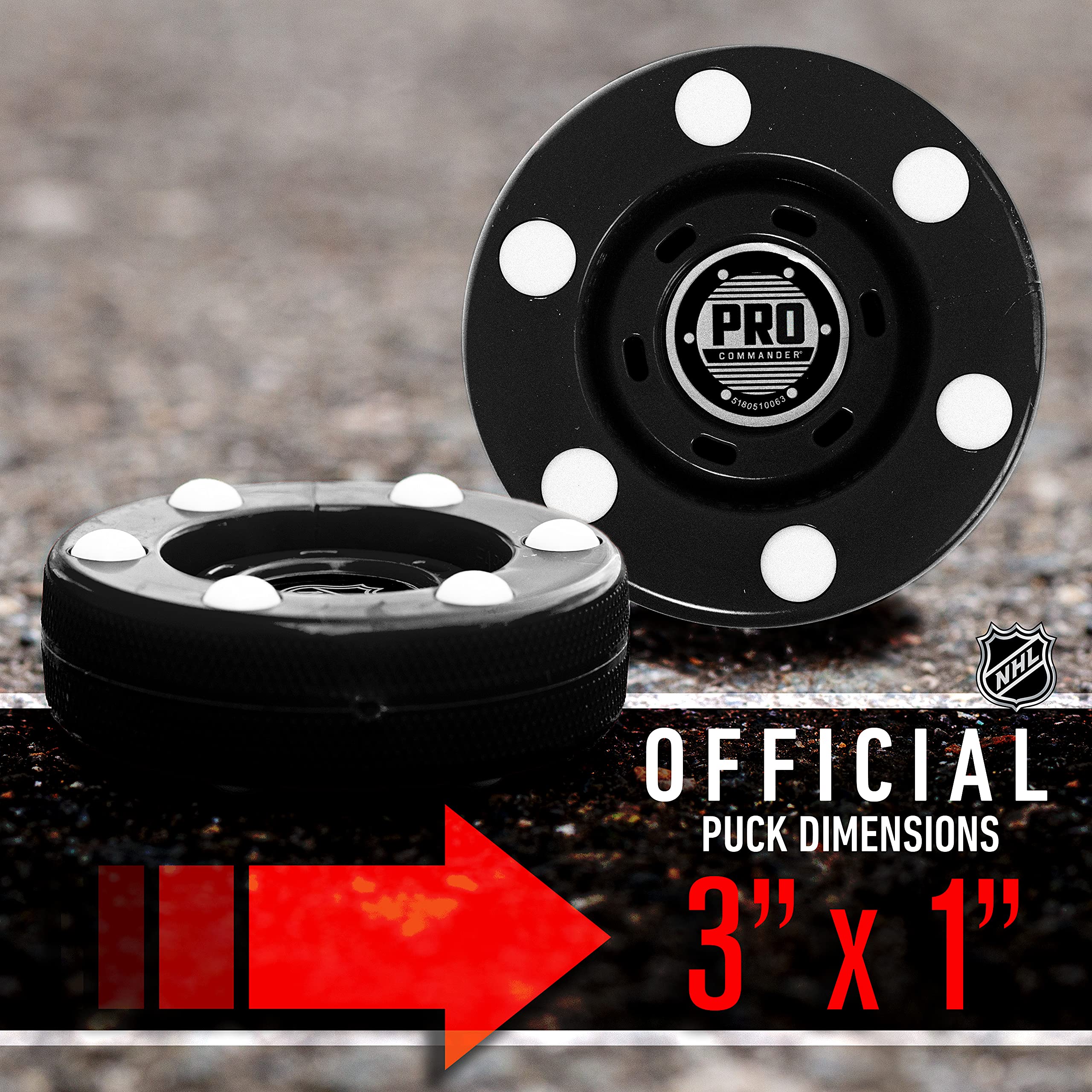 Foto 3 pulgar | Discos De Hockey Sobre Patines Franklin Sports Nhl Pro Commander (24) - Venta Internacional.