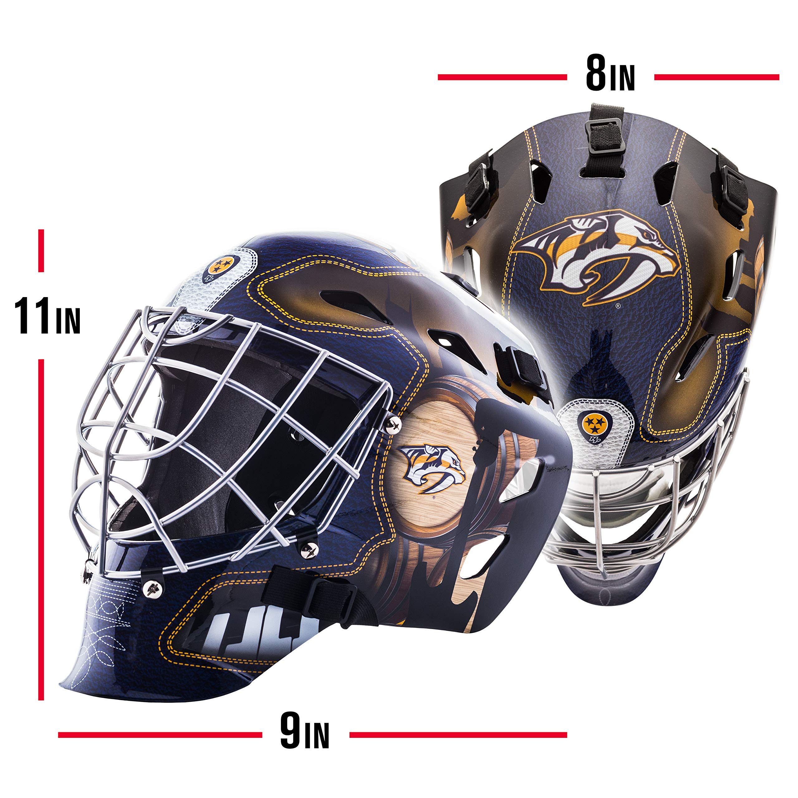 Foto 3 pulgar | Mascarilla Facial De Portero Franklin Sports Nashville Predators Nhl - Venta Internacional.