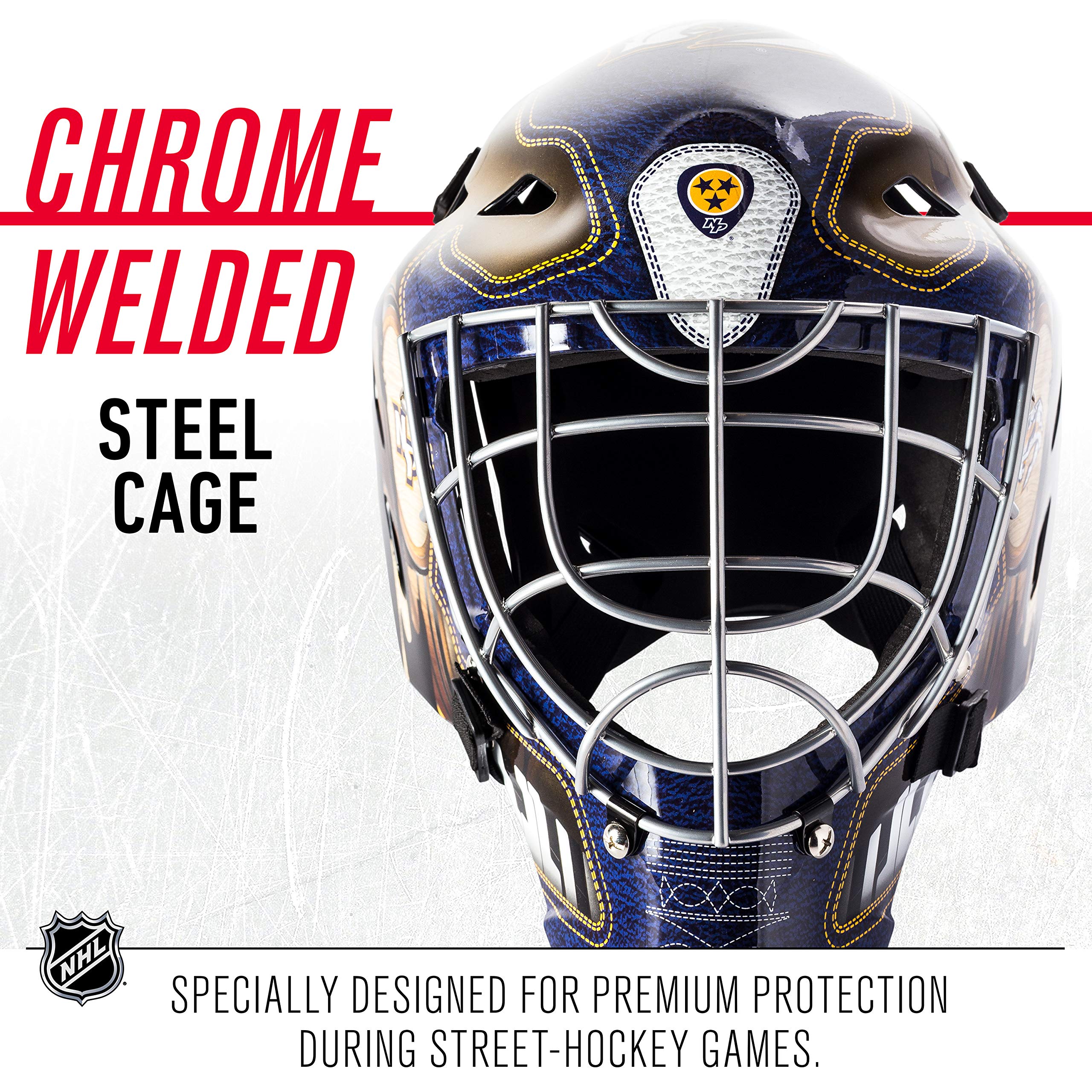 Foto 6 | Mascarilla Facial De Portero Franklin Sports Nashville Predators Nhl - Venta Internacional.