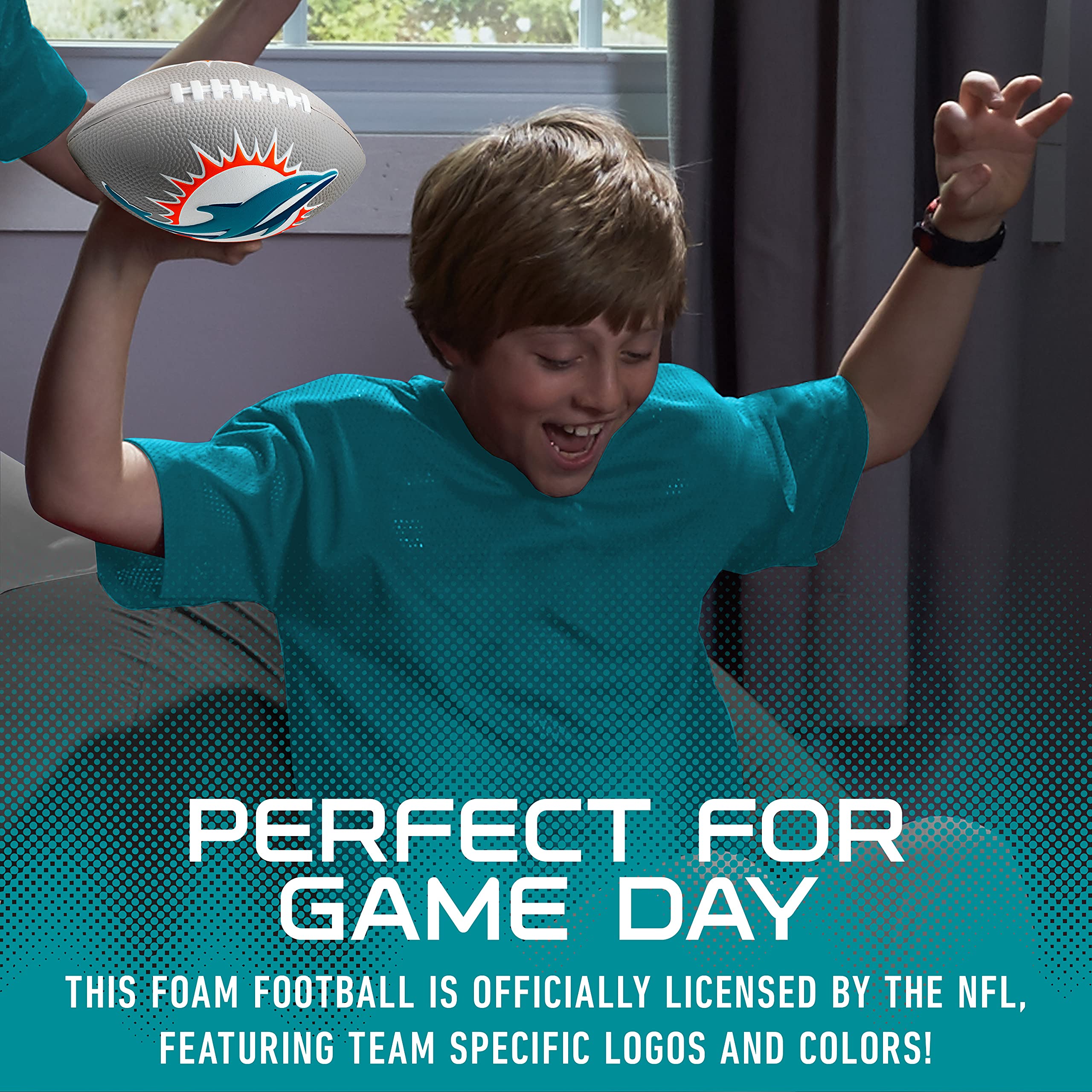 Foto 6 pulgar | Foam Football Franklin Sports Nfl Miami Dolphins Kids 8.5 - Venta Internacional.