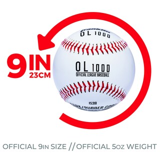 Foto 2 | Pelotas De Béisbol Franklin Sports Ol1000 Oficiales, Tamaño 9 — 6 Unidades - Venta Internacional.