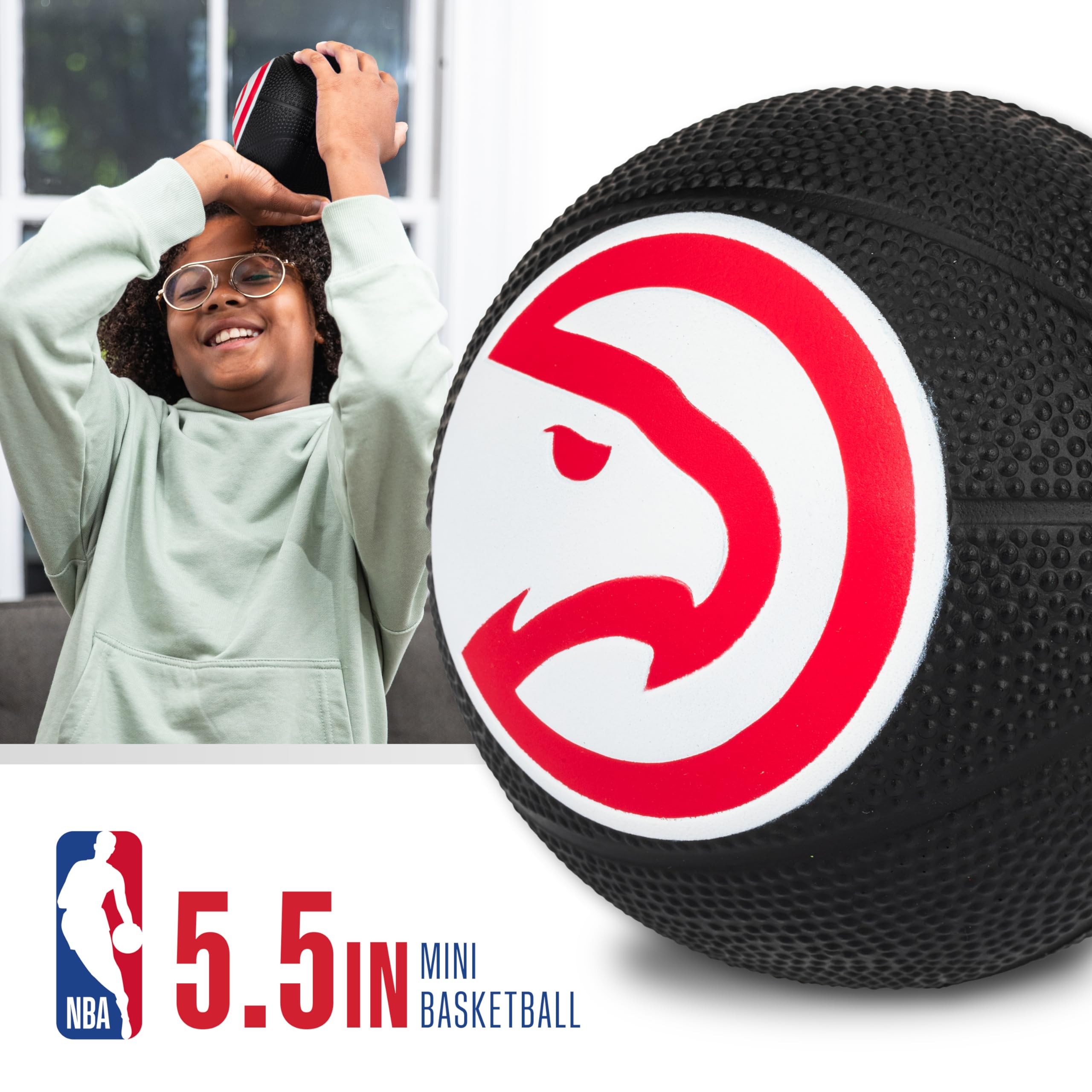 Foto 3 pulgar | Minibásquetbol De Espuma Franklin Sports Nba Atlanta Hawks Kids - Venta Internacional.