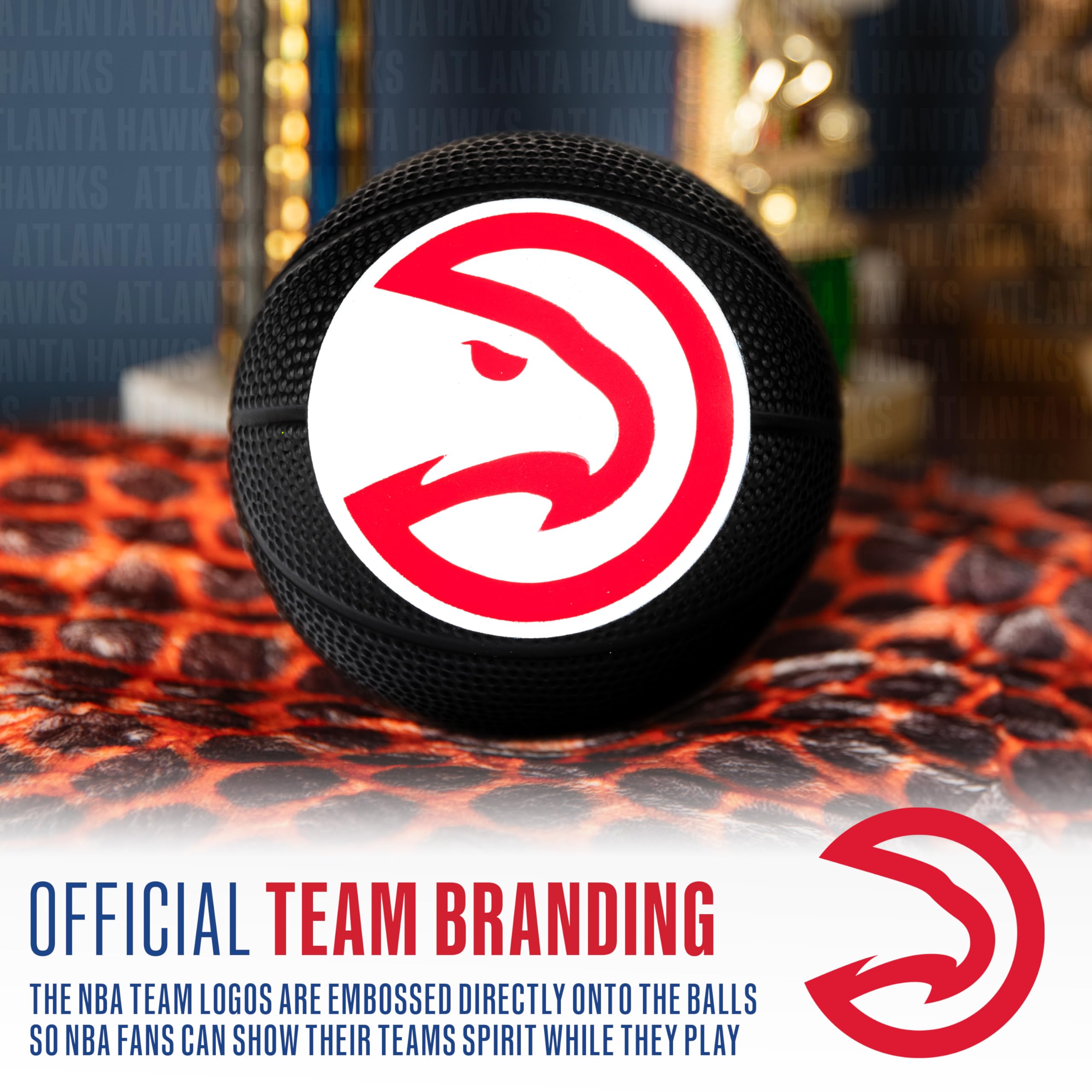Foto 5 pulgar | Minibásquetbol De Espuma Franklin Sports Nba Atlanta Hawks Kids - Venta Internacional.