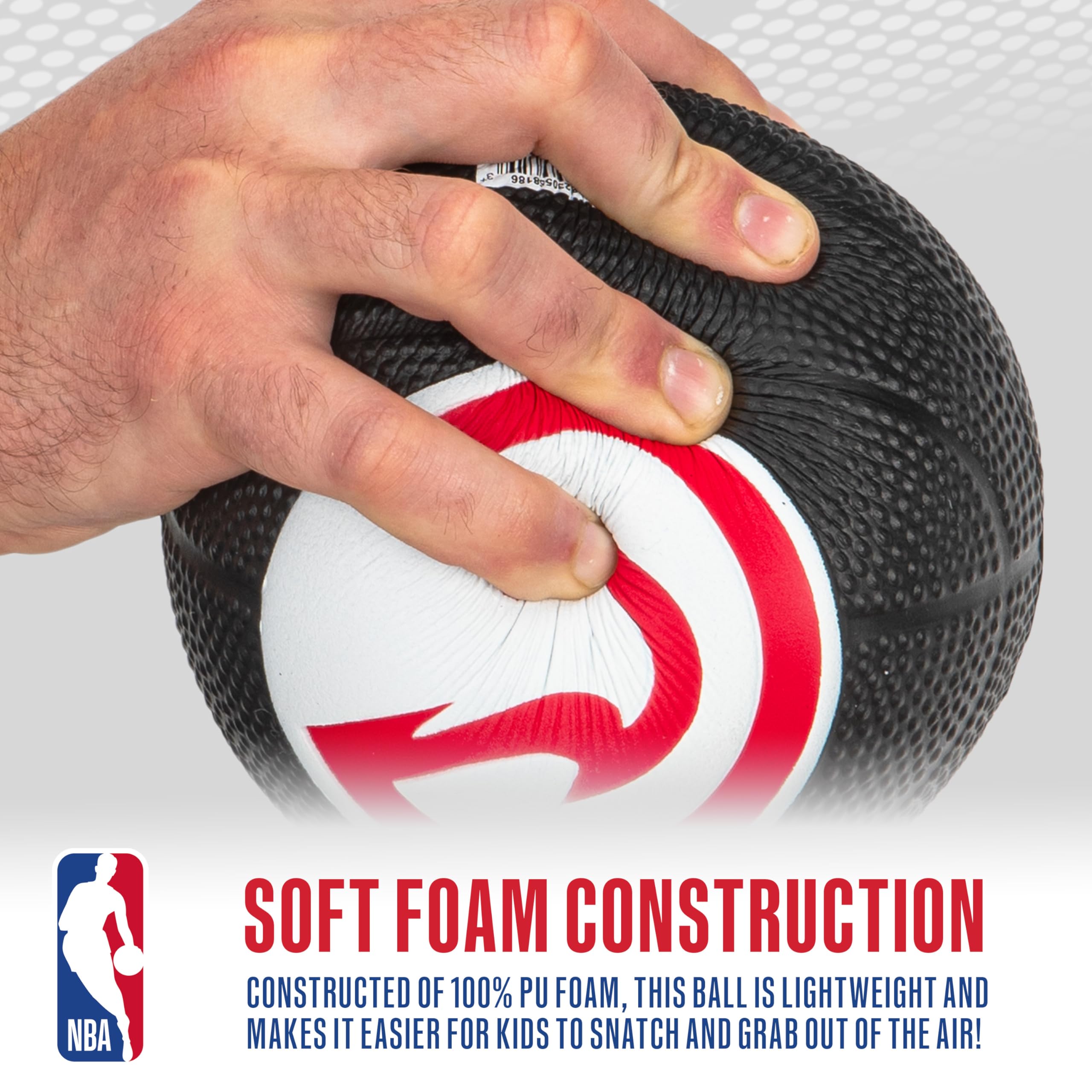 Foto 6 pulgar | Minibásquetbol De Espuma Franklin Sports Nba Atlanta Hawks Kids - Venta Internacional.
