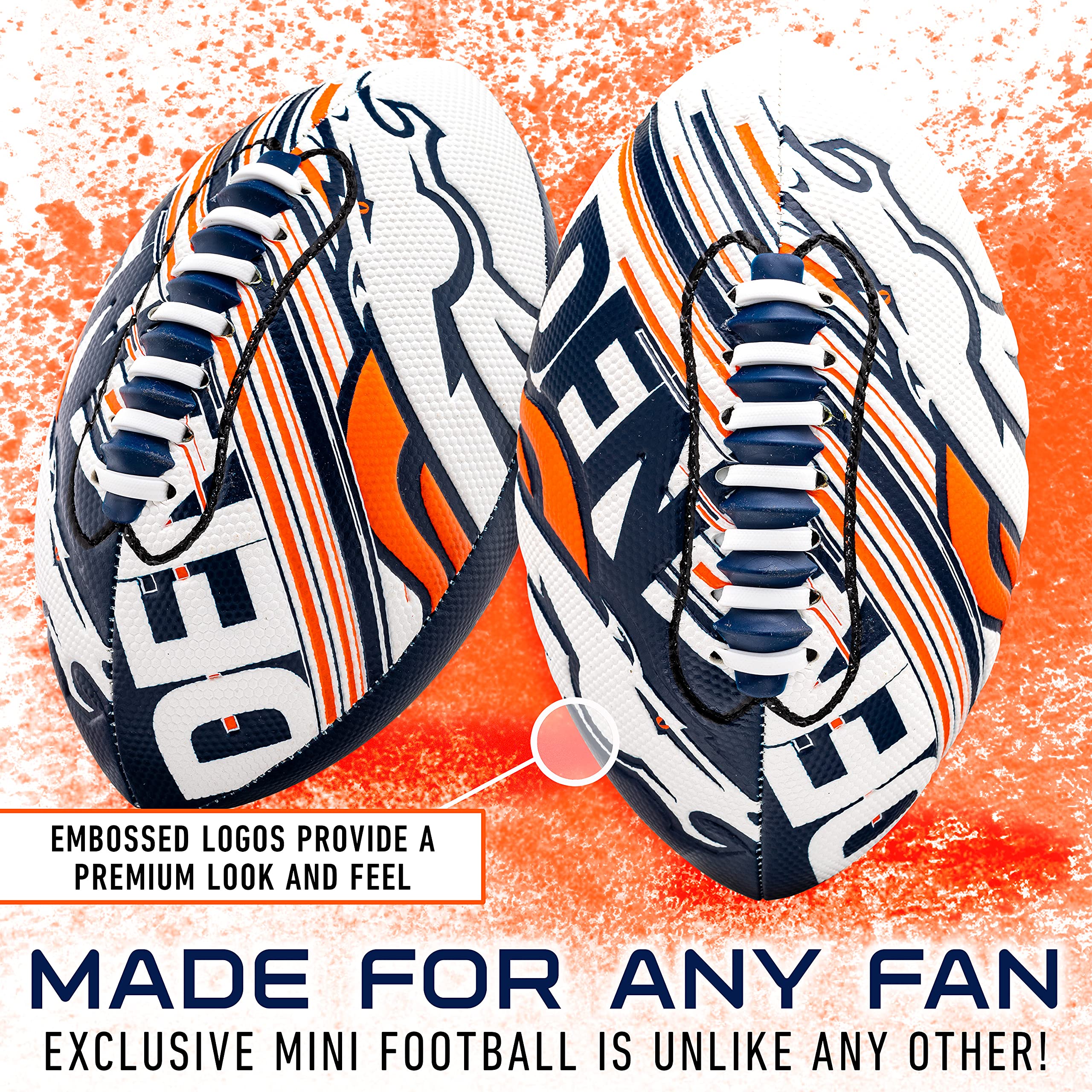Foto 2 | Football Franklin Sports Nfl Denver Broncos Youth Mini 8.5 Pulgadas - Venta Internacional.