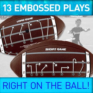 Foto 5 | Football Franklin Sports Playbook Junior Para Niños, Color Marrón - Venta Internacional.