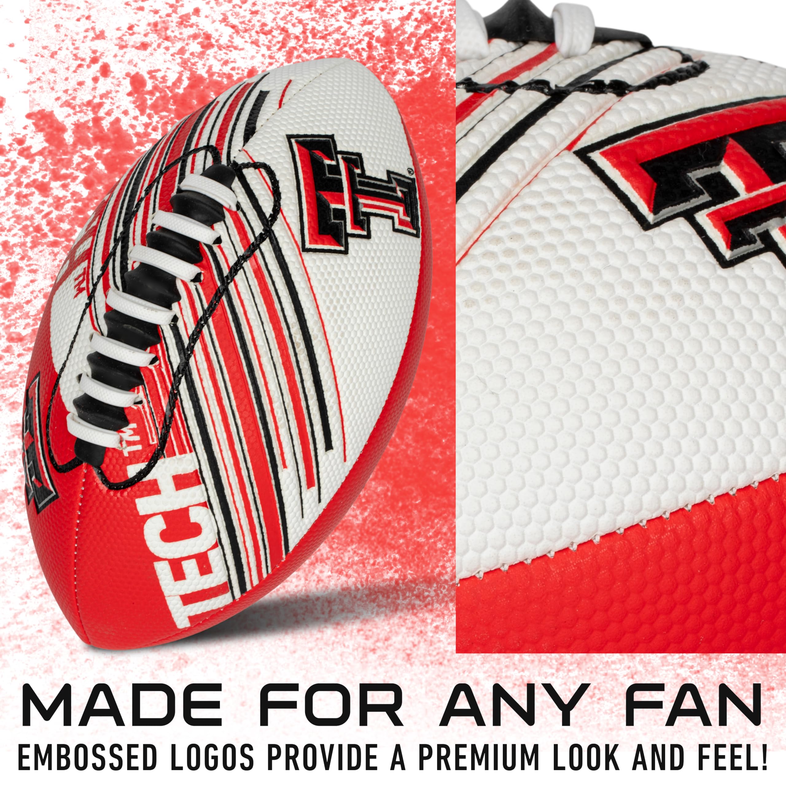 Foto 3 | Balón De Espuma Franklin Sports Texas Tech Red Raiders 8.5 - Venta Internacional.