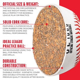 Foto 5 | Pelotas De Béisbol Franklin Sports Ol1000, Tamaño Oficial, Paquete De 12 - Venta Internacional.