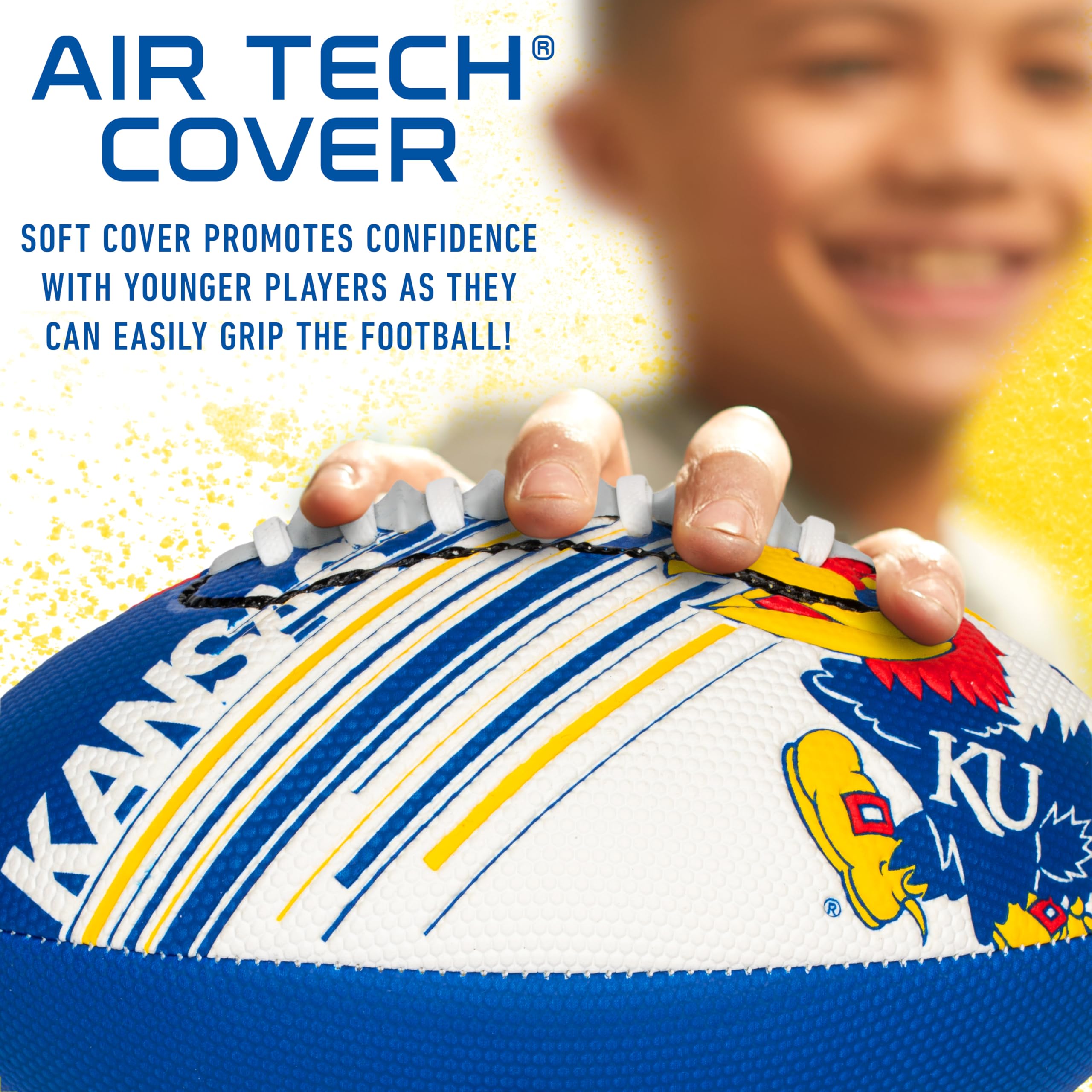 Foto 5 pulgar | Foam Football Franklin Sports Kansas Jayhawks 8.5 Junior - Venta Internacional.