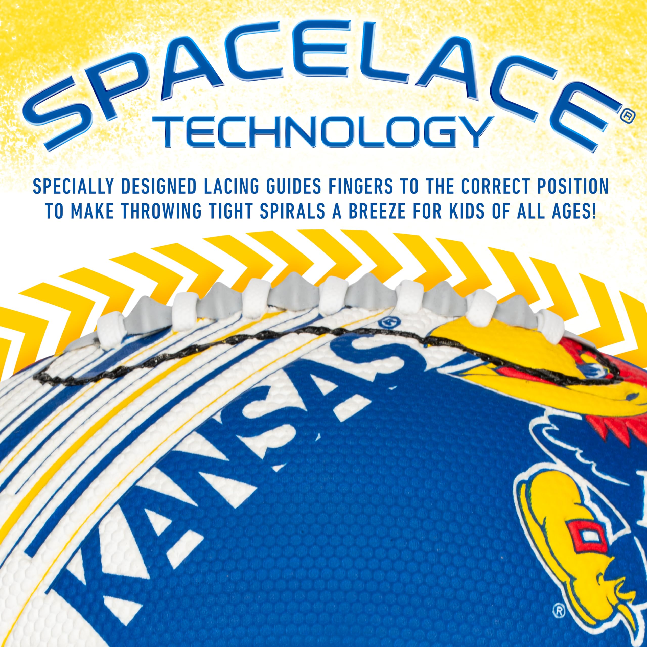 Foto 6 pulgar | Foam Football Franklin Sports Kansas Jayhawks 8.5 Junior - Venta Internacional.