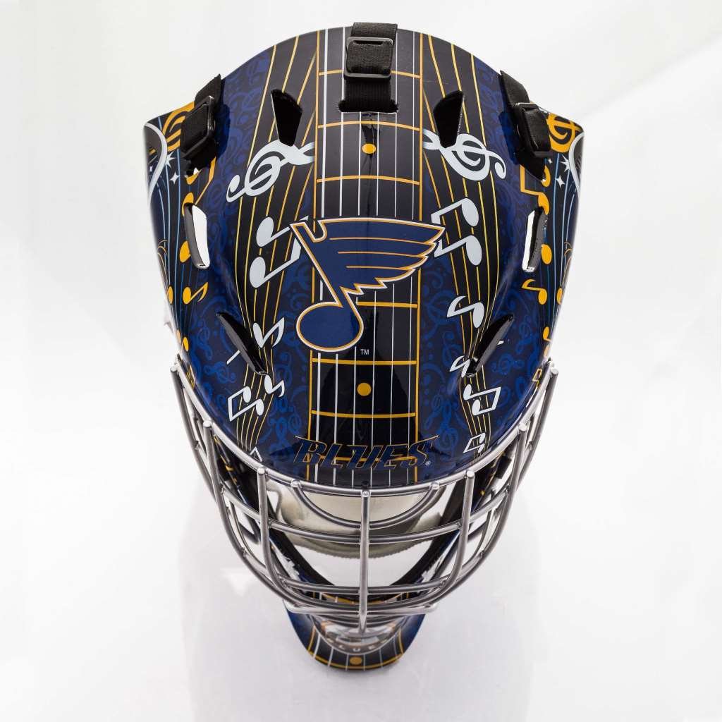 Foto 3 pulgar | Máscara De Portero Franklin Sports St. Louis Blues Nhl Kids - Venta Internacional.