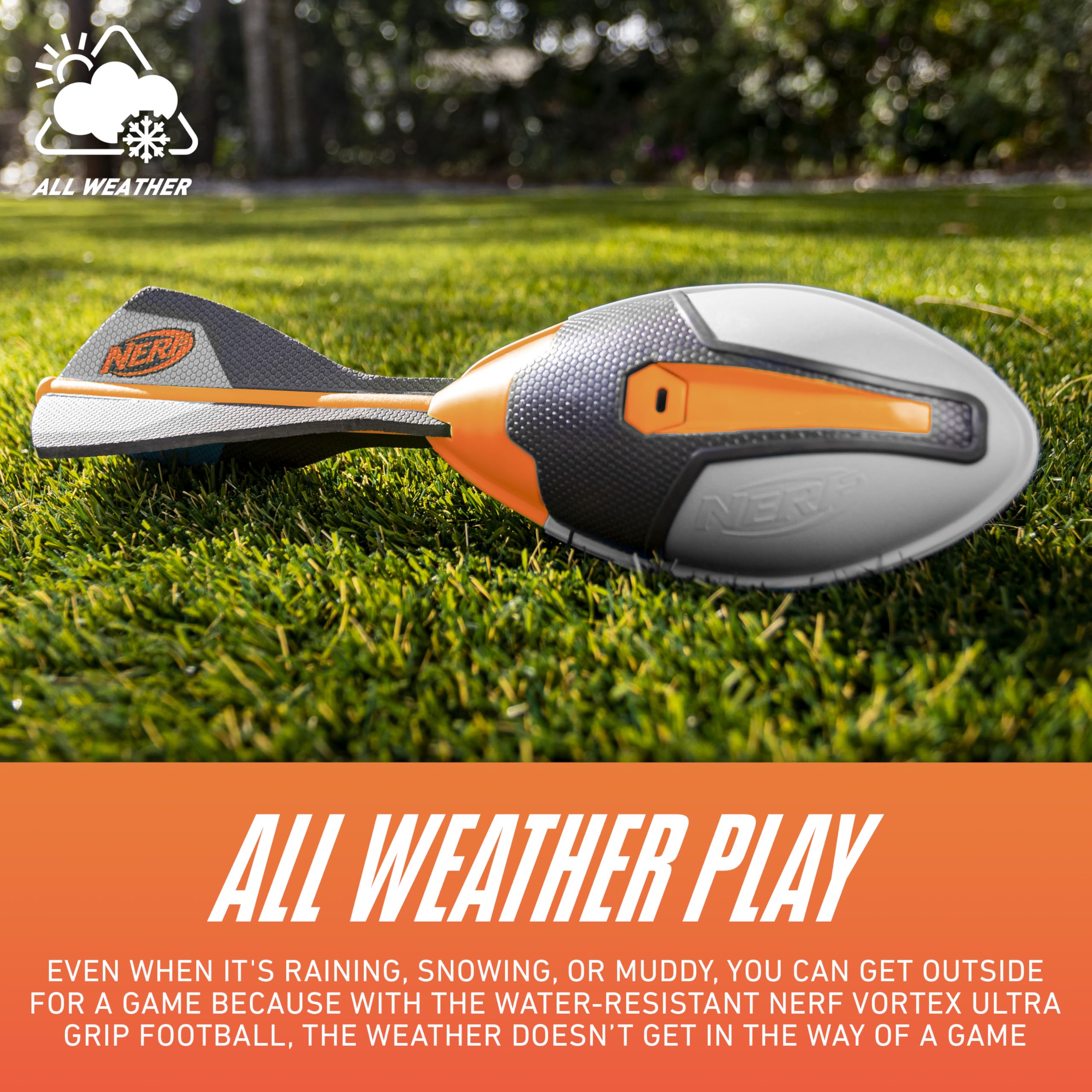 Foto 6 pulgar | Foam Football Nerf Vortex Ultimate Grip Para Niños - Venta Internacional.