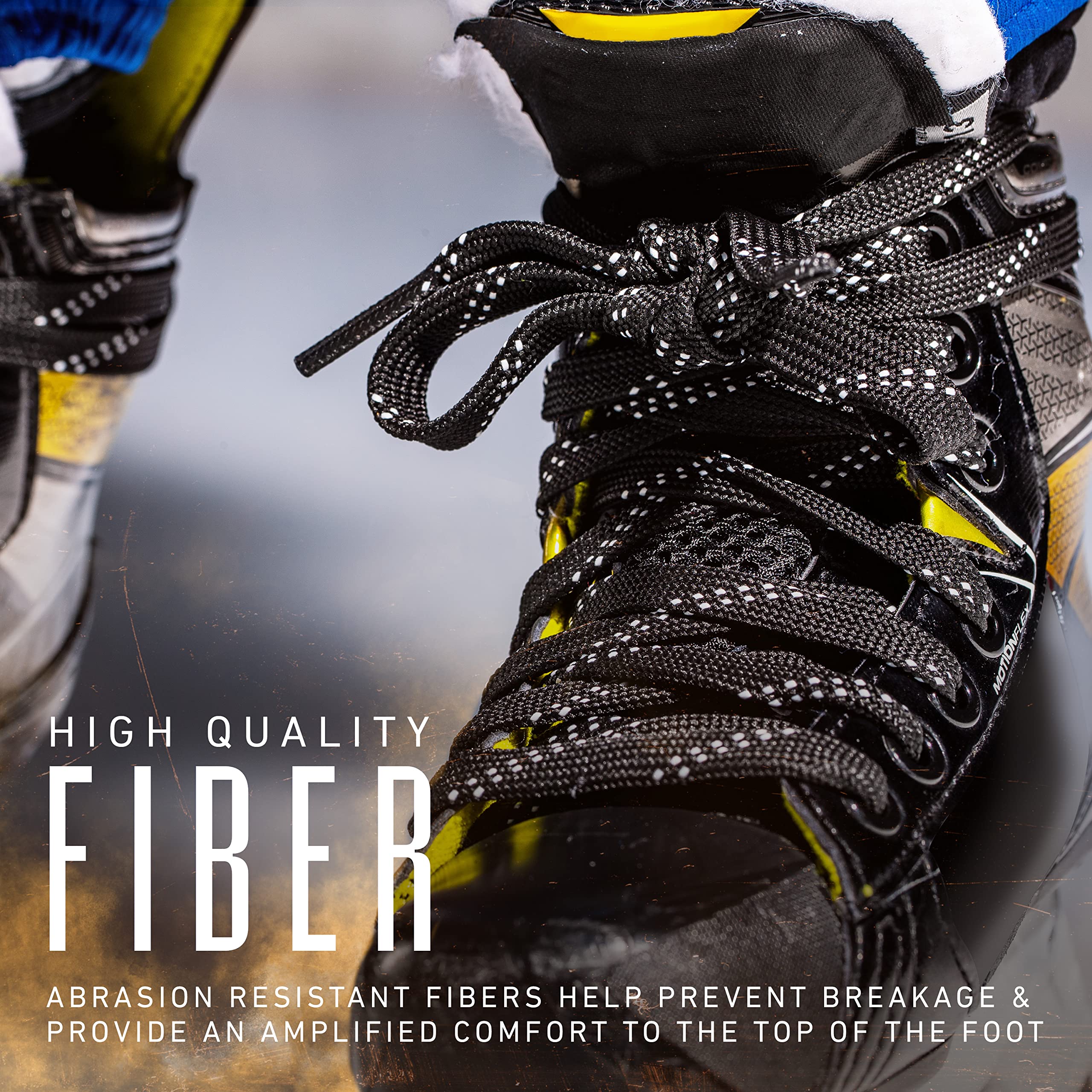 Foto 6 pulgar | Cordones Para Patines De Hockey Sobre Hielo Franklin Sports 84 Cm, Blanco/negro - Venta Internacional.