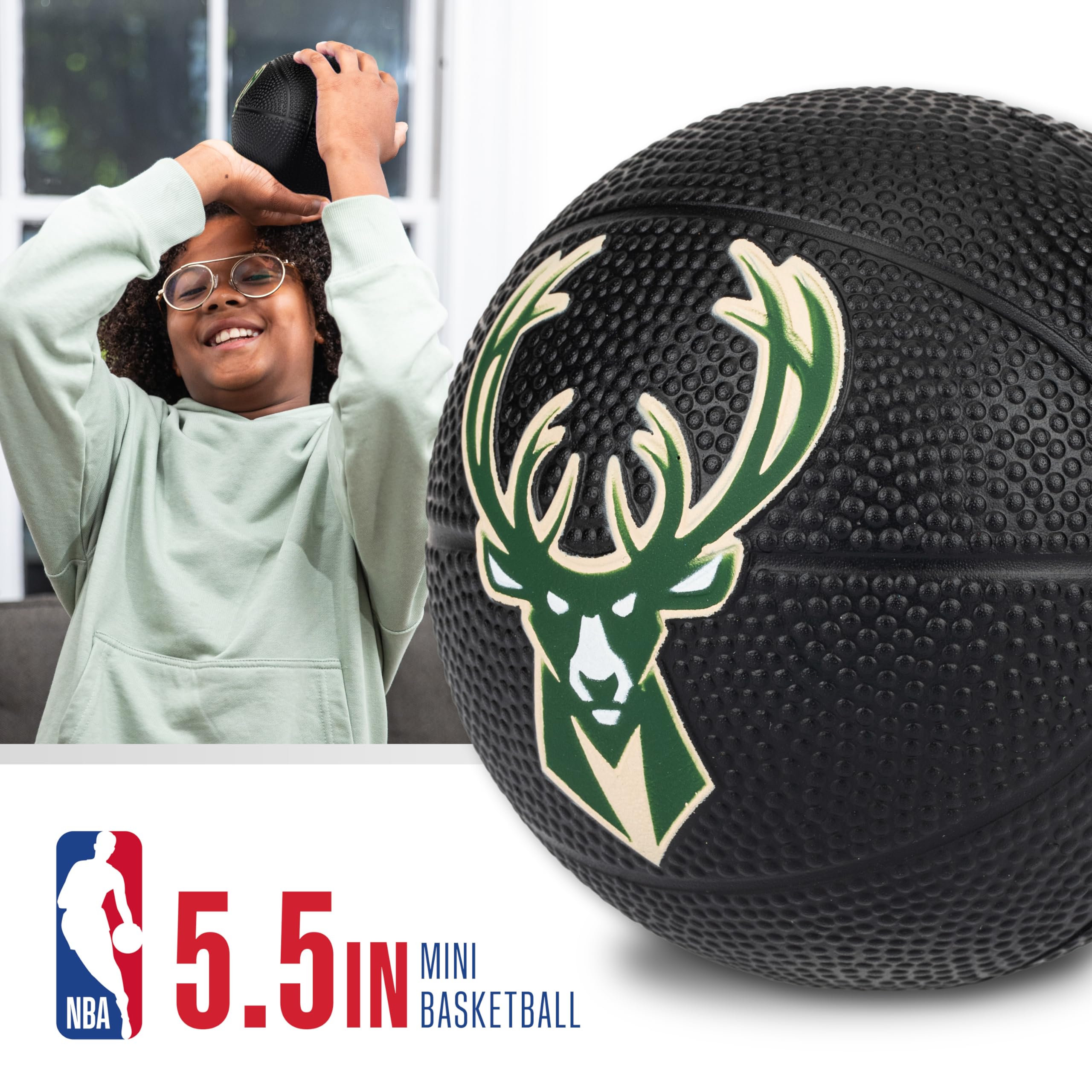 Foto 3 pulgar | Minibásquetbol De Espuma Franklin Sports Nba Milwaukee Bucks - Venta Internacional.