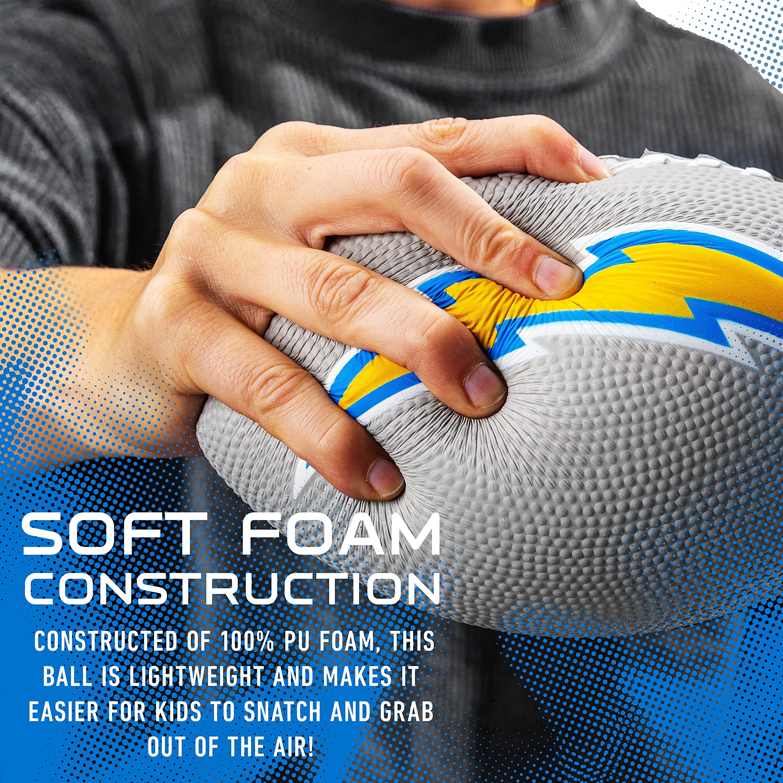 Foto 4 pulgar | Foam Football Franklin Sports Nfl Los Angeles Chargers Para Niños - Venta Internacional.