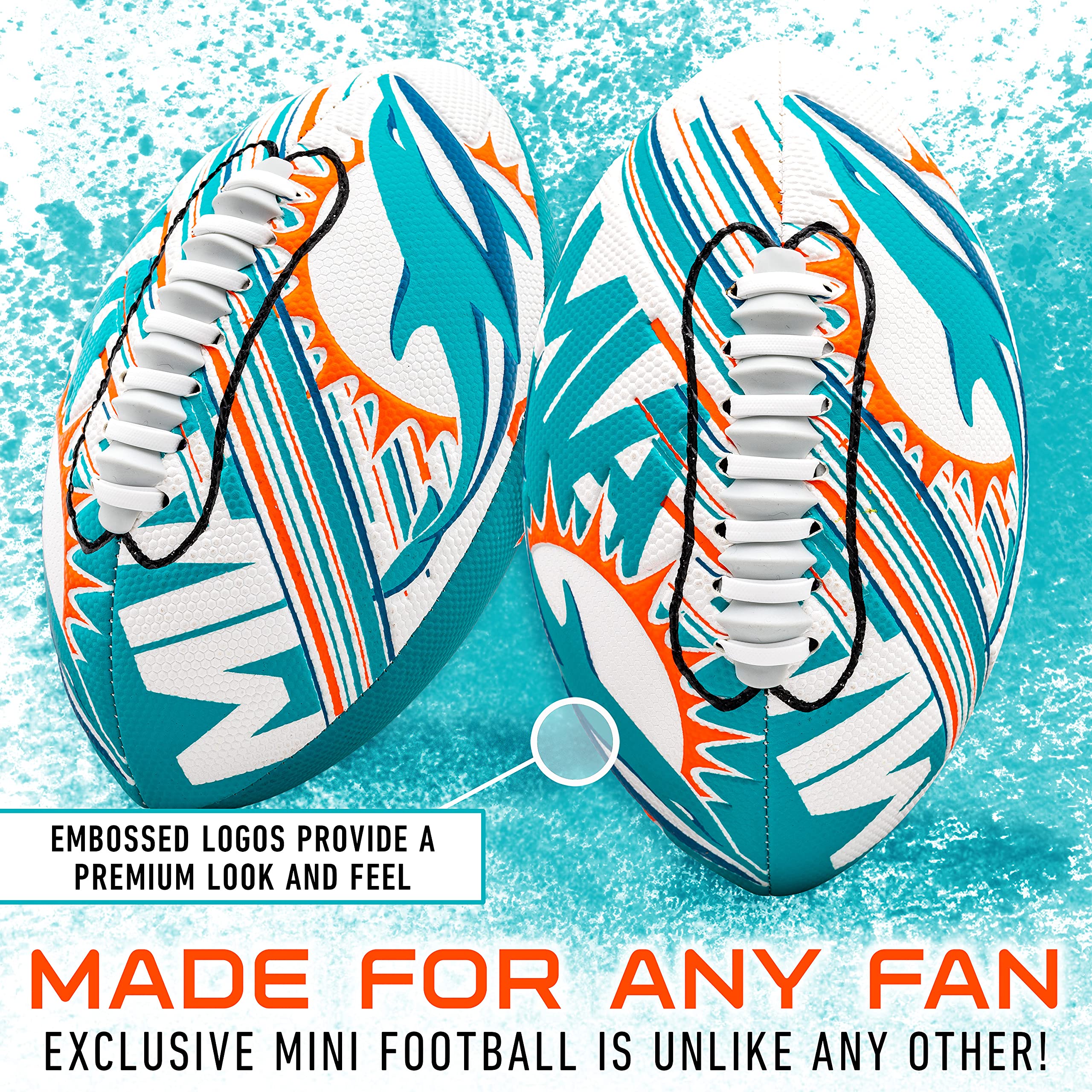 Foto 3 pulgar | Fútbol Americano Franklin Sports Nfl Miami Dolphins Juvenil 8.5 - Venta Internacional.