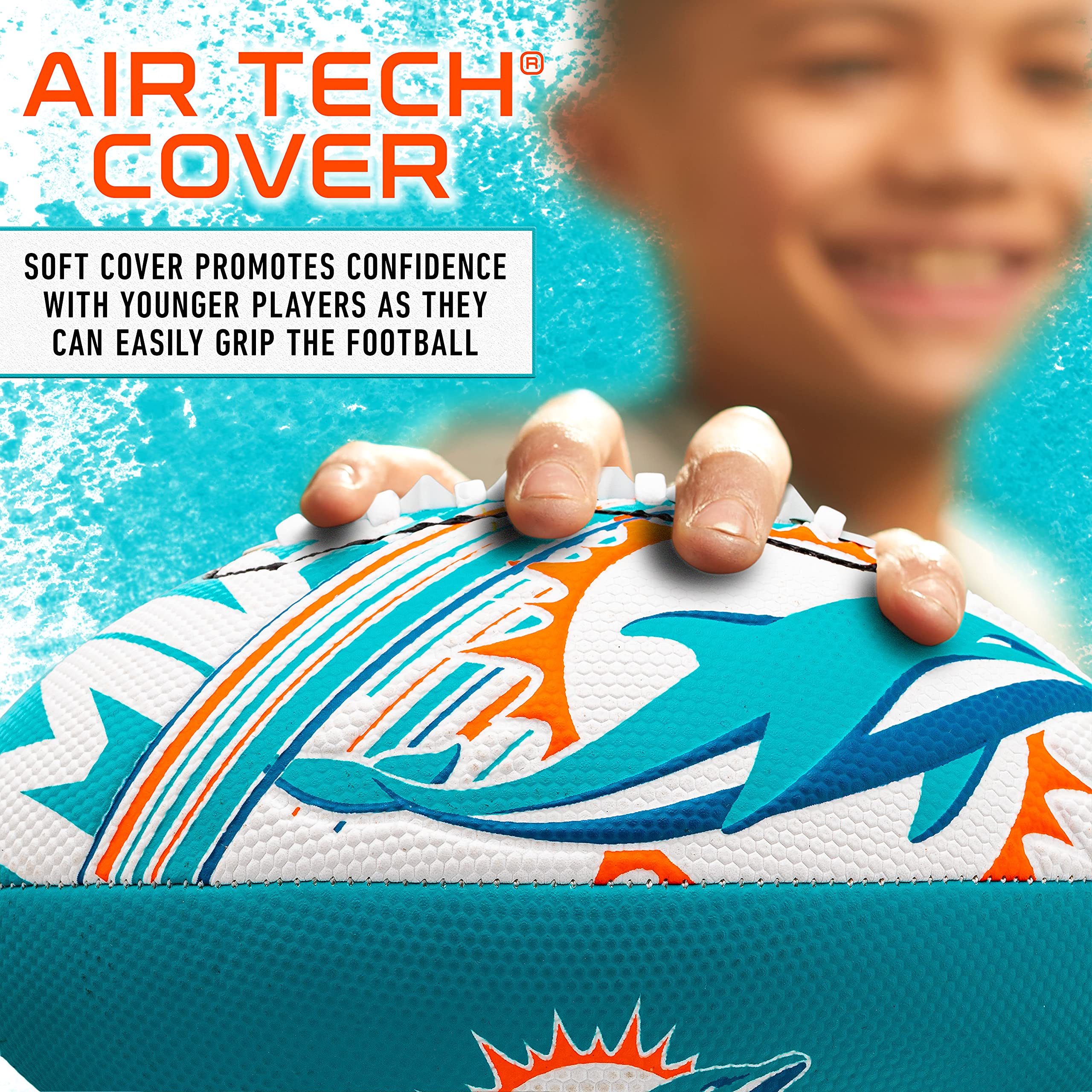 Foto 3 | Fútbol Americano Franklin Sports Nfl Miami Dolphins Juvenil 8.5 - Venta Internacional.