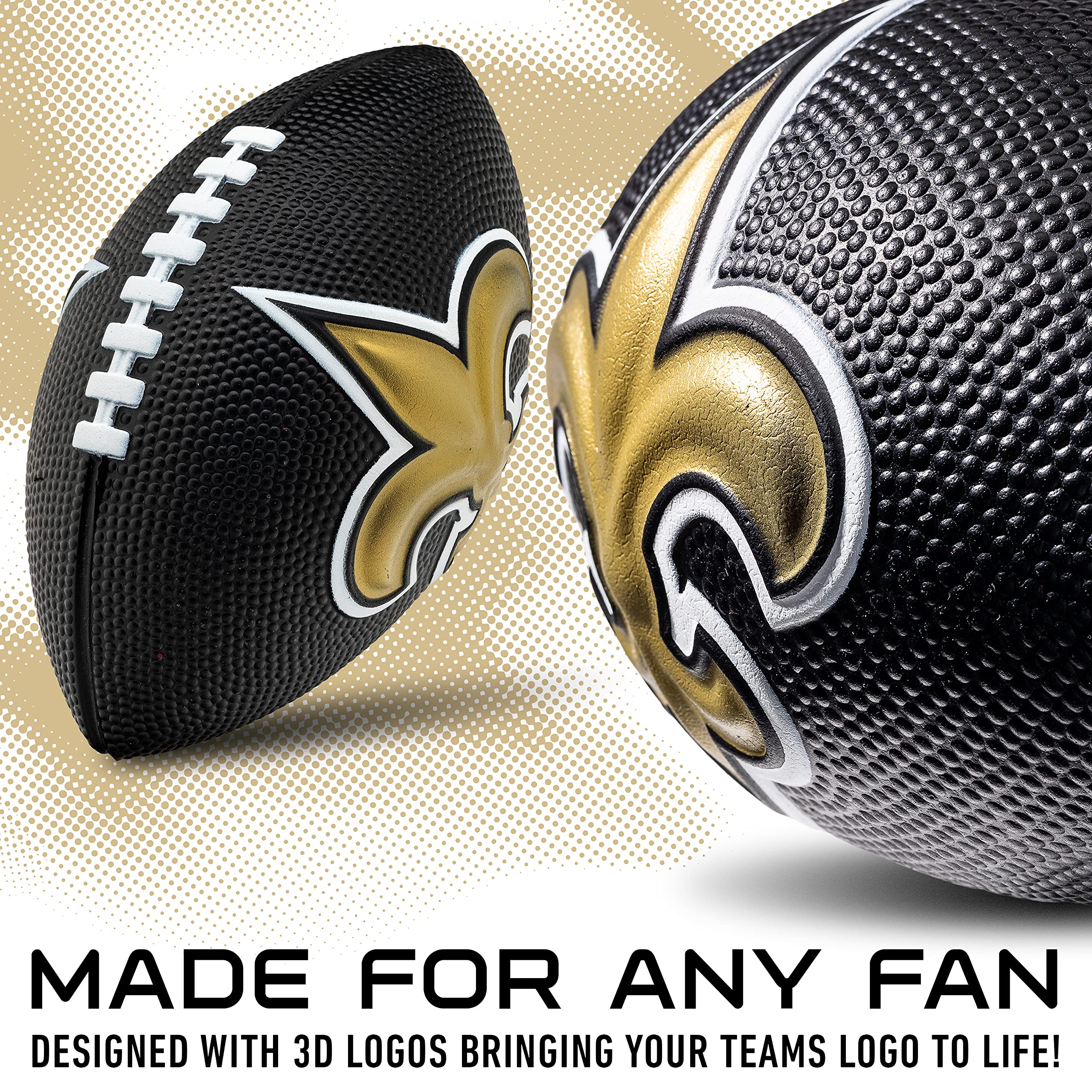Foto 3 pulgar | Foam Football Franklin Sports Nfl New Orleans Saints Kids - Venta Internacional.