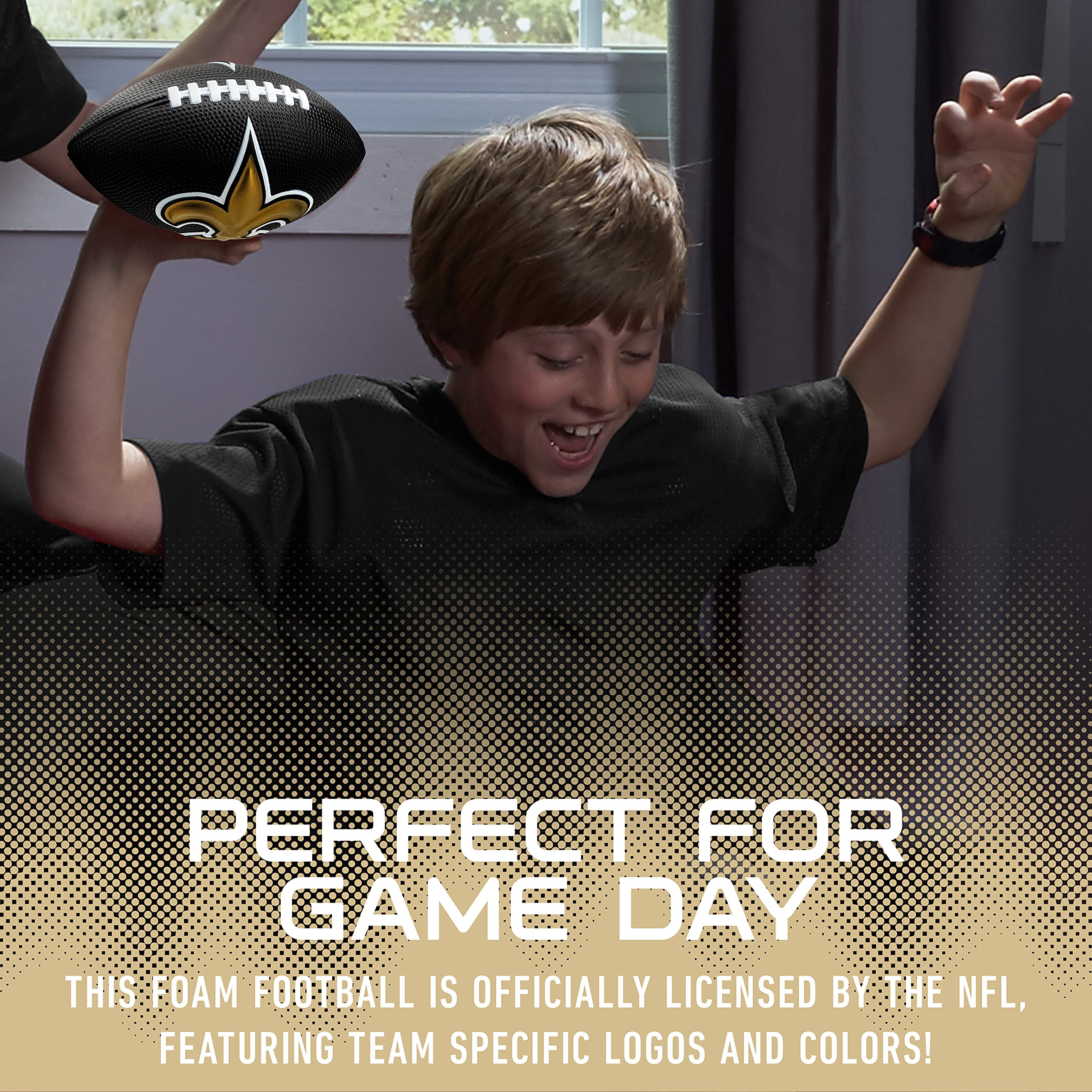 Foto 6 pulgar | Foam Football Franklin Sports Nfl New Orleans Saints Kids - Venta Internacional.