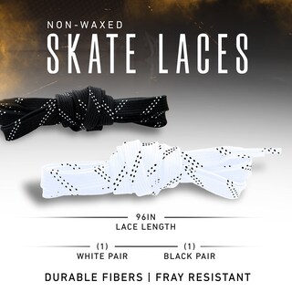 Foto 2 | Cordones Para Patines De Hockey Sobre Hielo Franklin Sports 42091z 96 Blanco/negro - Venta Internacional.