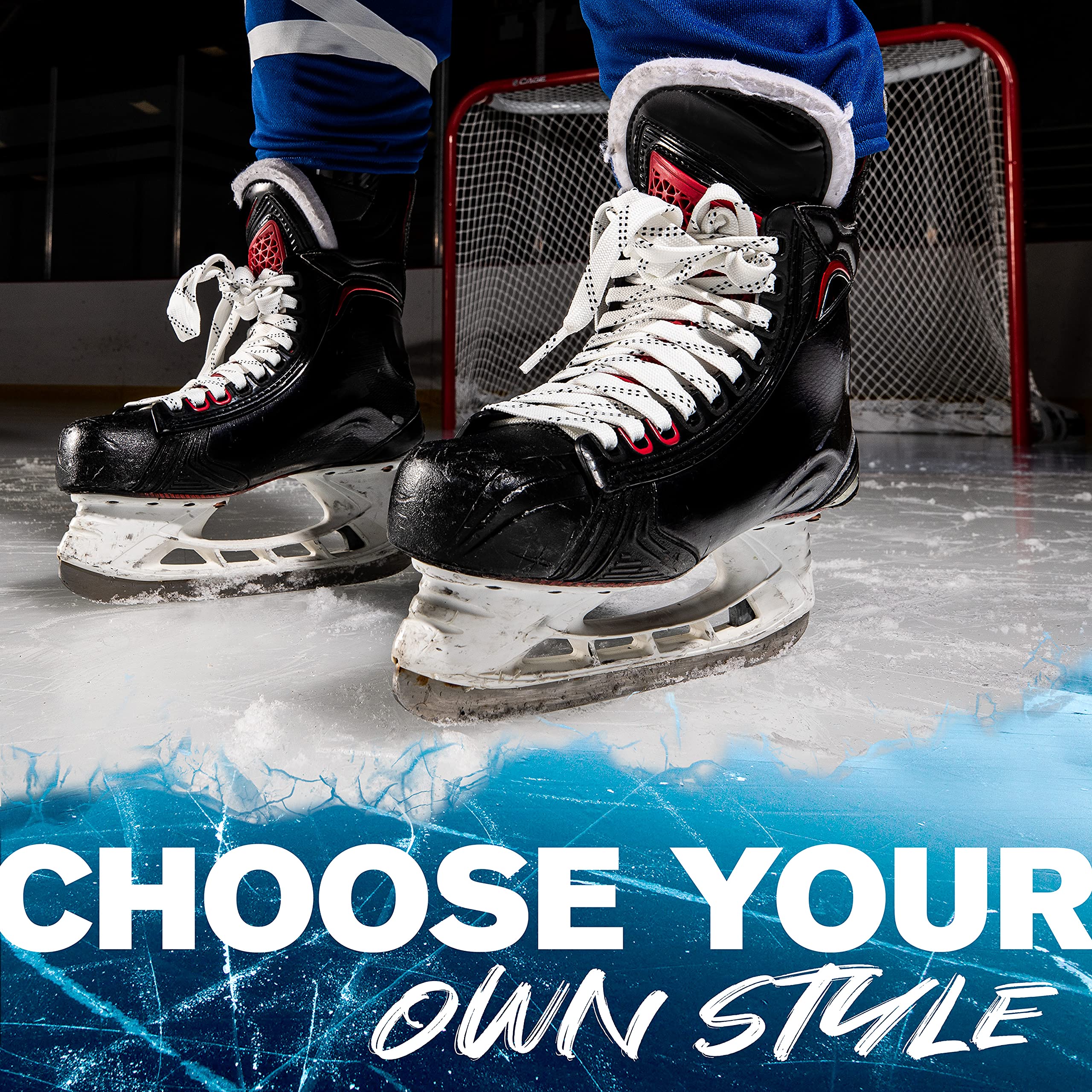 Foto 7 | Cordones Para Patines De Hockey Sobre Hielo Franklin Sports 42091z 96 Blanco/negro - Venta Internacional.