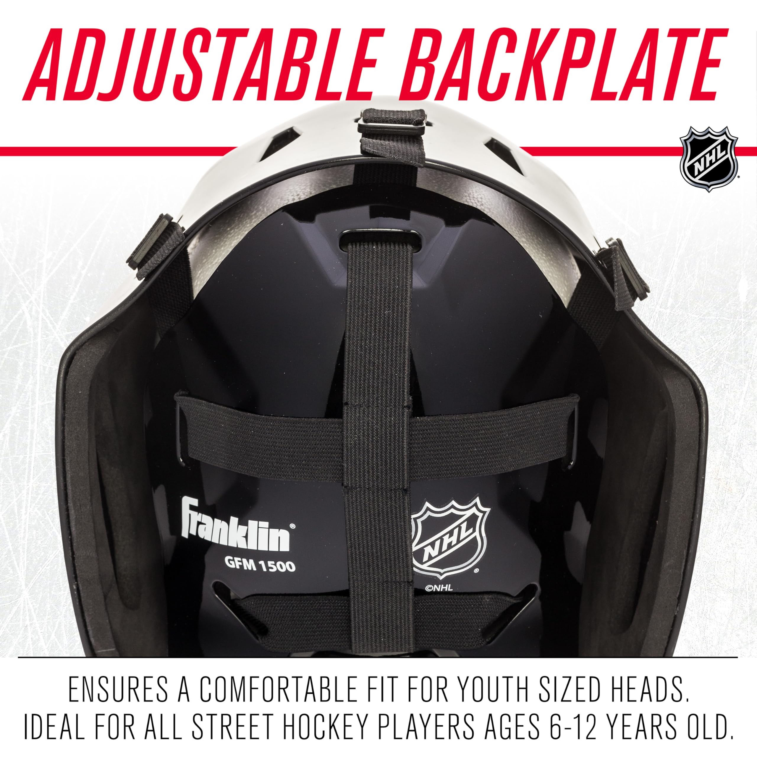 Foto 4 pulgar | Mascarilla Facial De Portero Franklin Sports New York Rangers Nhl Kids - Venta Internacional.