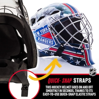 Foto 5 | Mascarilla Facial De Portero Franklin Sports New York Rangers Nhl Kids - Venta Internacional.