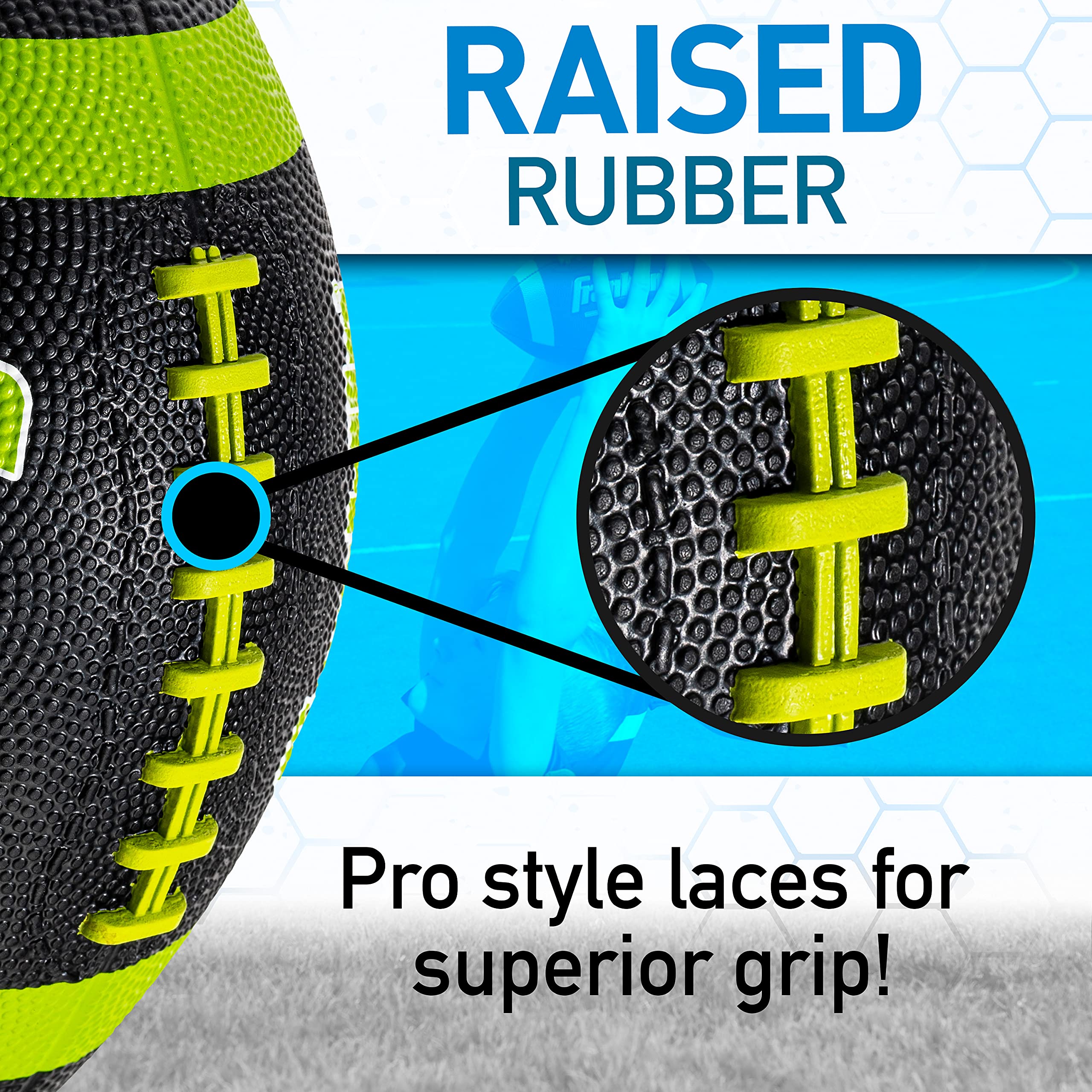 Foto 5 pulgar | Football Franklin Sports Grip-rite 100 Para Niños, Tamaño Junior X6 - Venta Internacional.