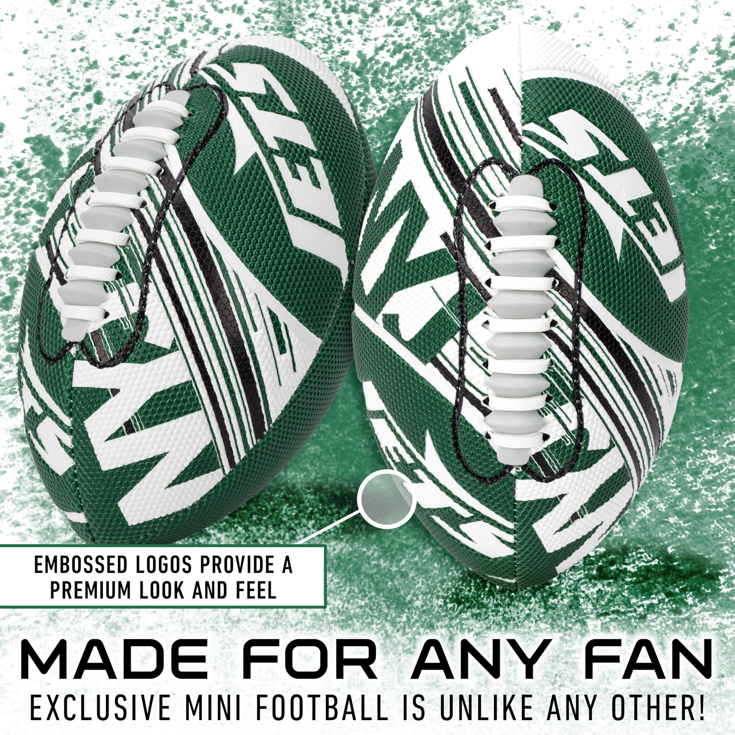 Foto 4 pulgar | Fútbol Americano Franklin Sports Nfl New York Jets Juvenil 8.5 - Venta Internacional.
