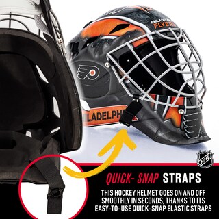 Foto 5 | Mascarilla Facial Para Portero De Hockey Franklin Sports Nhl Philadelphia Flyers - Venta Internacional.