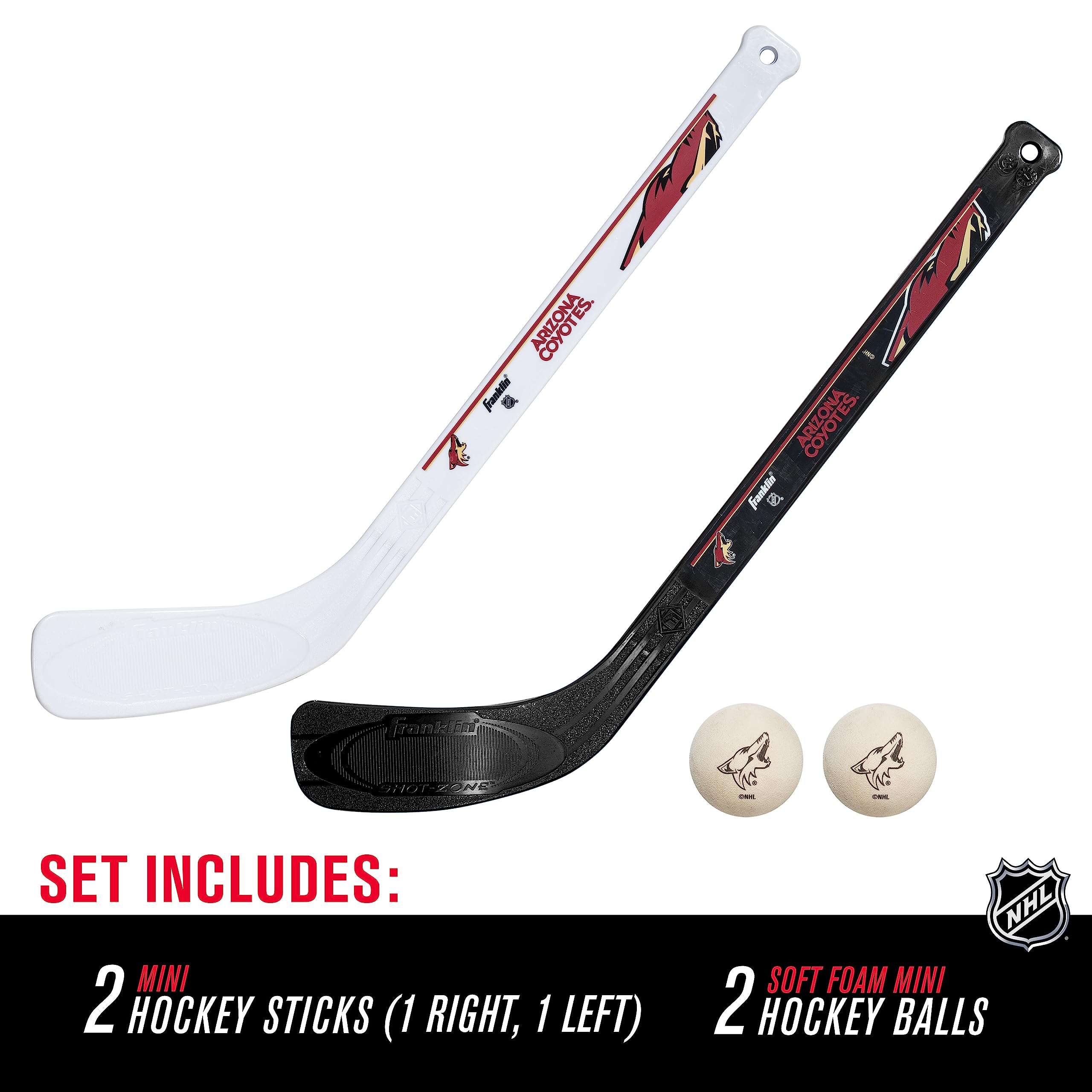 Foto 3 pulgar | Set De Minibastones De Hockey Franklin Sports Arizona Coyotes Nhl - Venta Internacional.