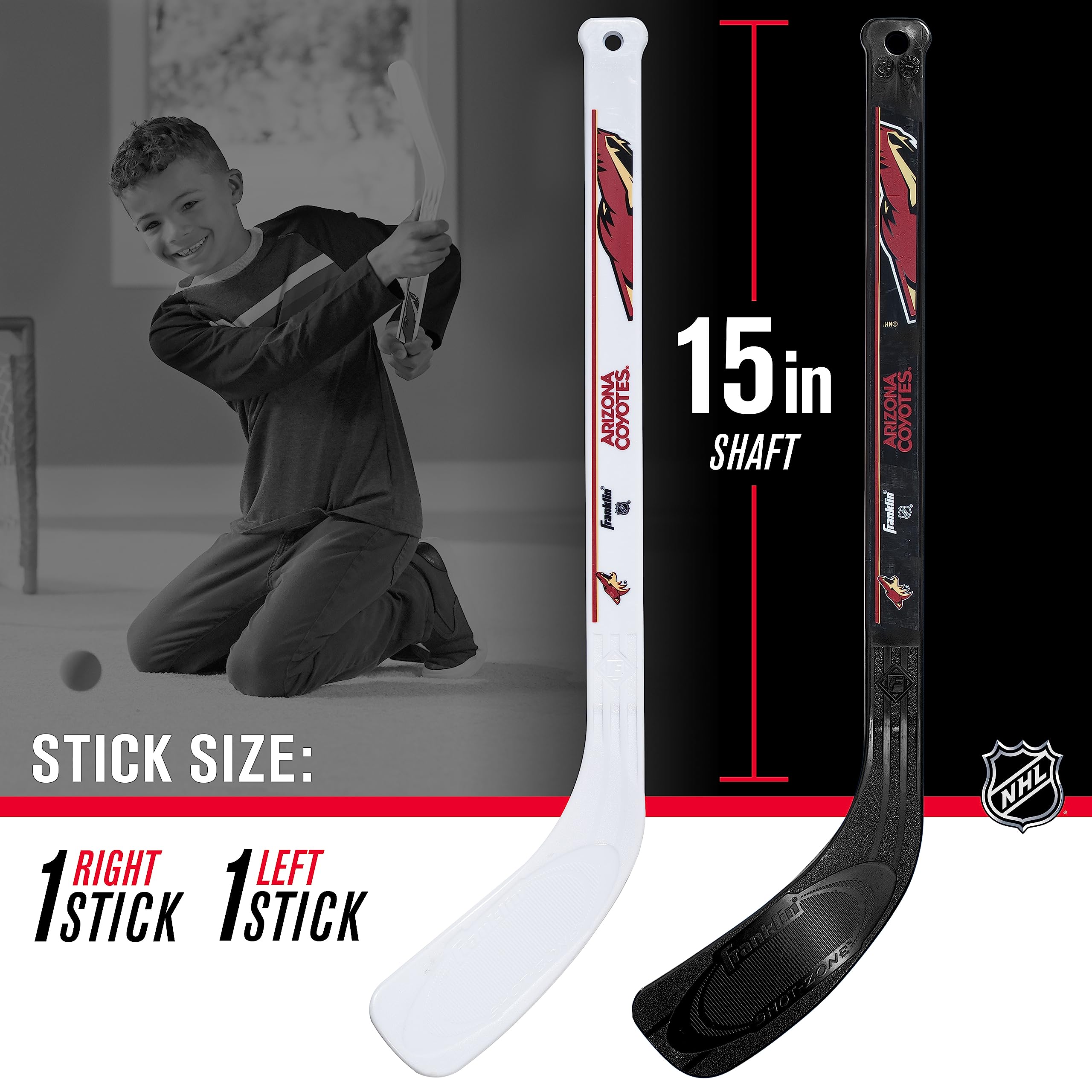 Foto 3 | Set De Minibastones De Hockey Franklin Sports Arizona Coyotes Nhl - Venta Internacional.