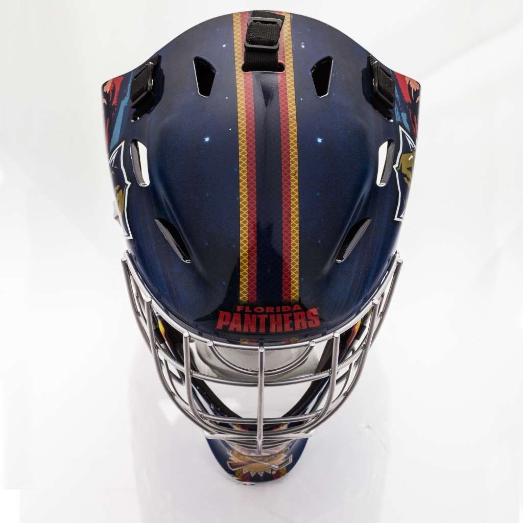 Foto 3 pulgar | Mascarilla Facial De Portero Franklin Sports Florida Panthers Nhl - Venta Internacional.