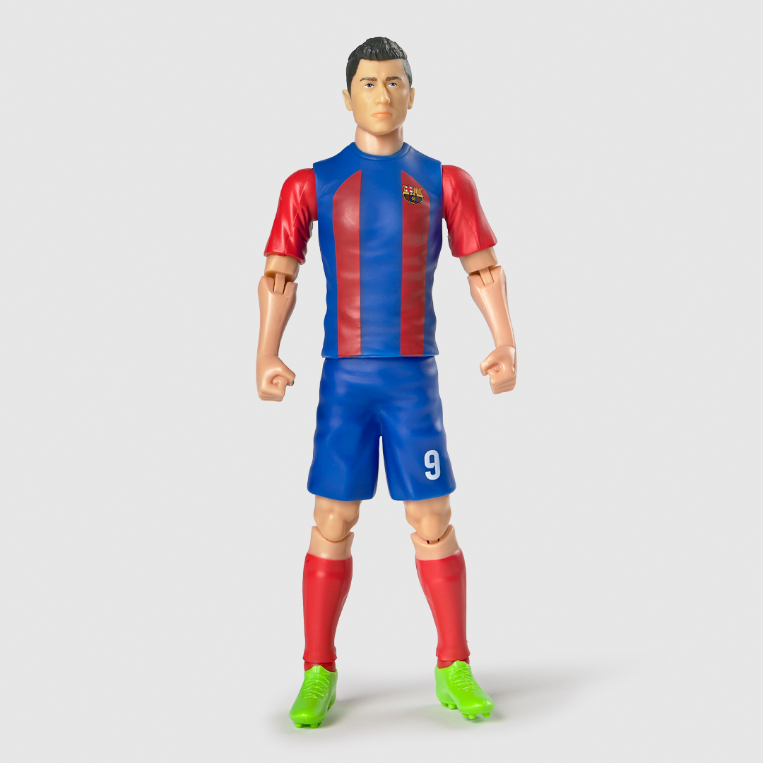 Foto 2 pulgar | Lewandowski (barcelona) Figura Articulada Soccer Socker 20cms-83569