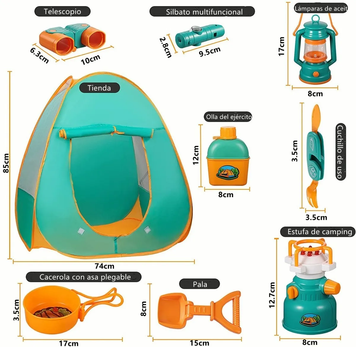 Foto 4 pulgar | Tienda de Campaña con Accesorios para Niños Malubero color Verde