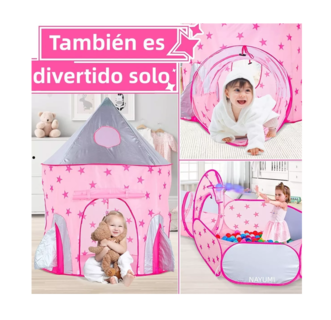 Foto 4 | Castillo de Juguete Nayumi Rosa Infantil