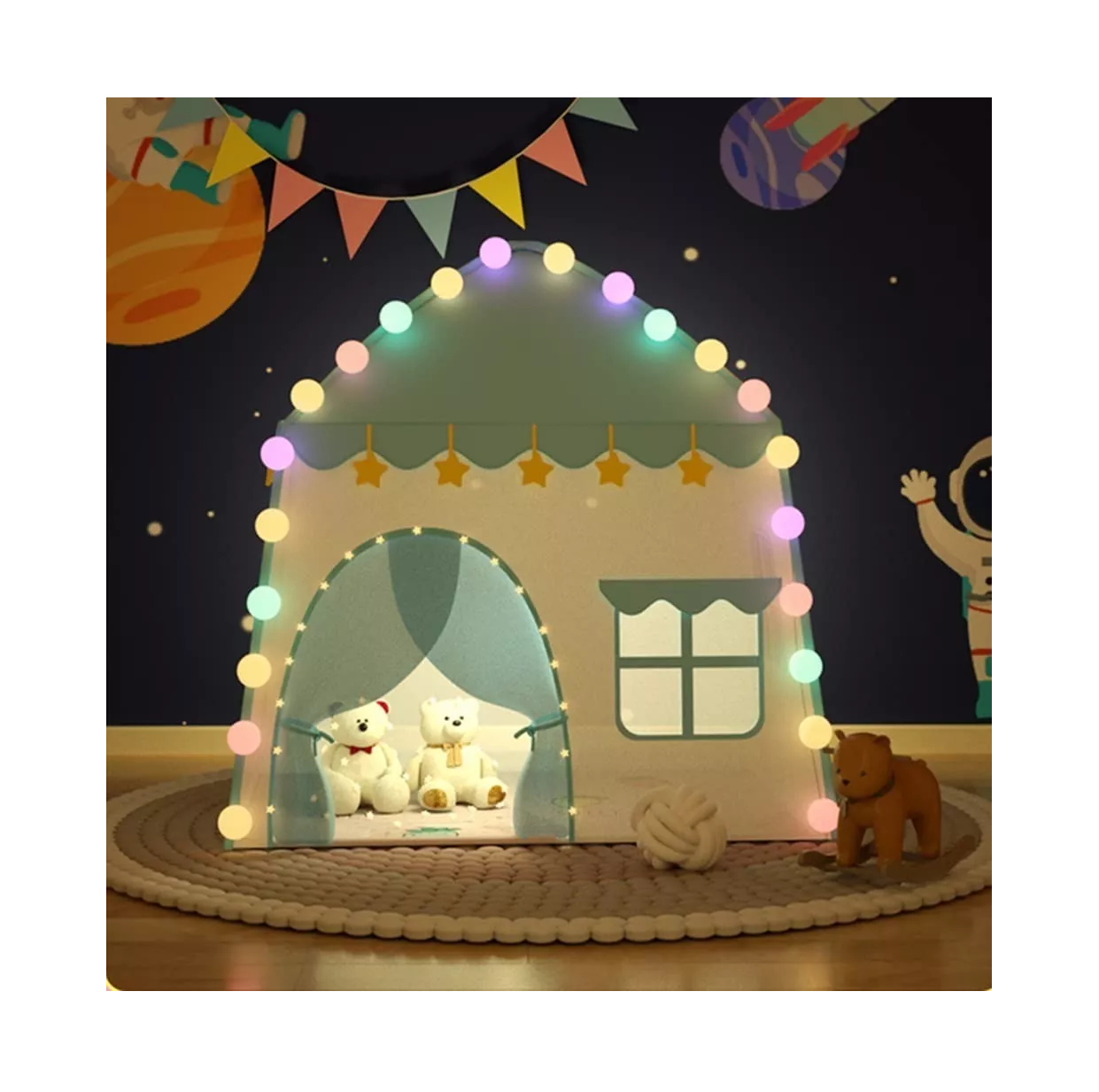 Foto 6 pulgar | Carpa Casita Castillo Plegable Regalo Perfecto Azul para Niños