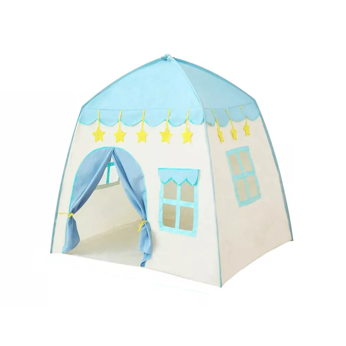 Casita Juego Carpa Princesa Tienda 5m Luces Azul/blanco