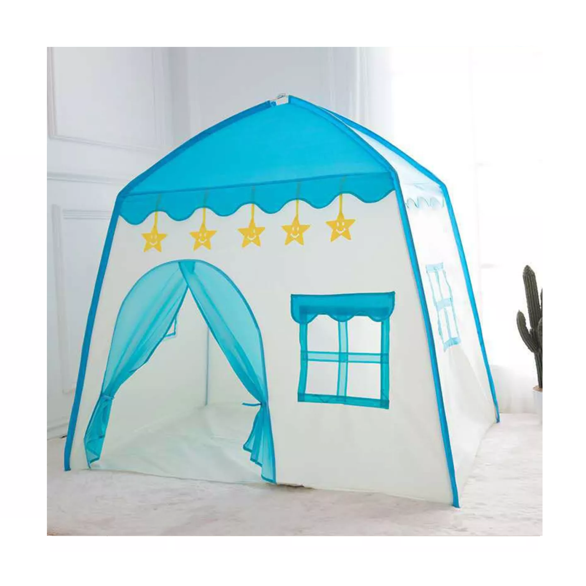 Foto 5 | Casita Juego Carpa Princesa Tienda 5m Luces Azul/blanco