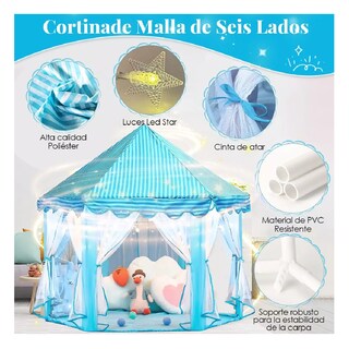 Foto 2 | Castillo Princesa Carpa Azul