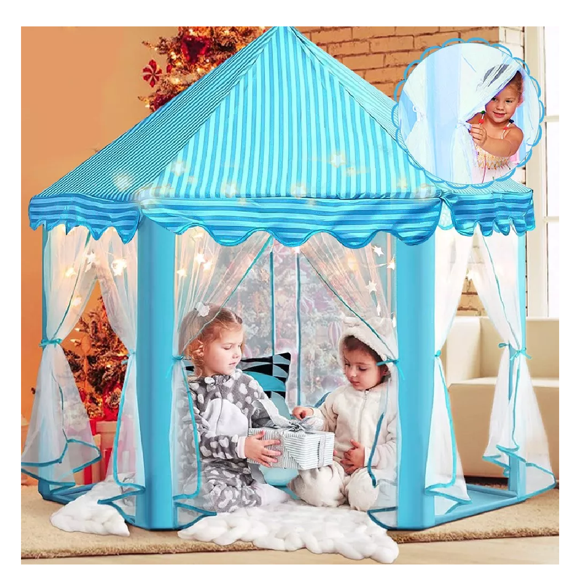 Foto 3 | Castillo Princesa Carpa Azul