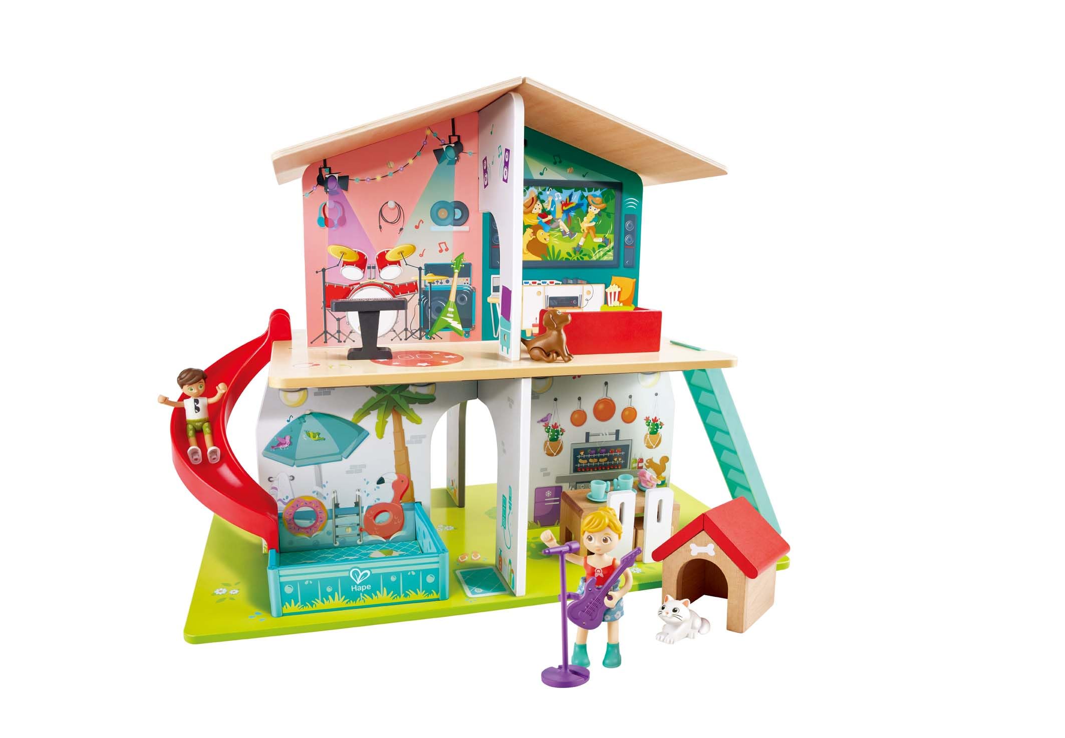 Foto 1 | Toy Play House Hape E3411 Rock And Slide Con 8 Habitaciones Y Más De 3 Años - Venta Internacional.