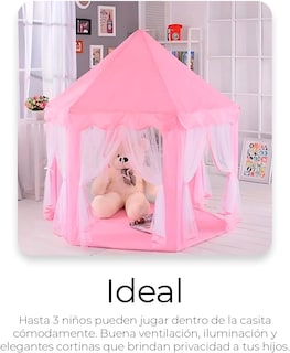 Foto 3 | Carpa Infantil Tipo Castillo de Princesas Rosa