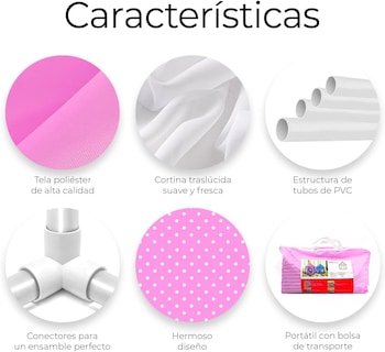 Foto 5 | Carpa Infantil Tipo Castillo de Princesas Rosa
